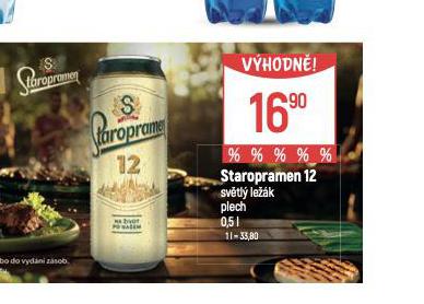 PIVO STAROPRAMEN 12