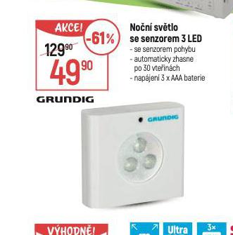 N ON SVTLO SE SENZOREM 3 LED