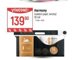 HARMONY TOALETN PAPR