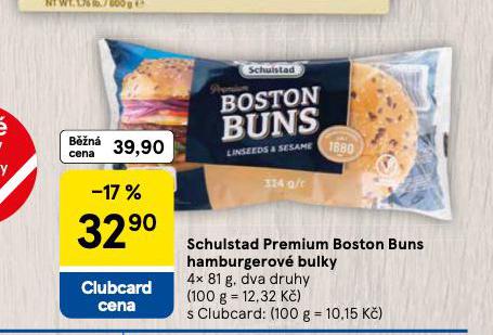 SCHULSTAD PREMIUM BOSTON BUNS HAMBURGEROV BULKY