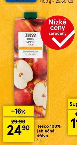 TESCO 100% JABLEN VA