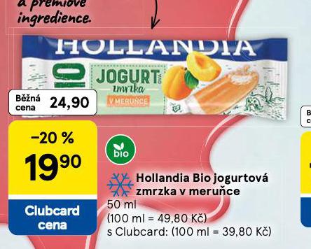 HOLLANDIA BIO JOGURTOV ZMRZKA V MERUCE