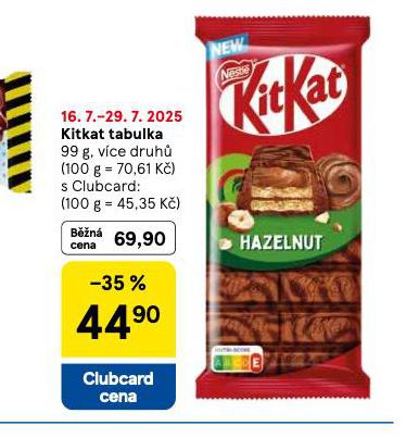 KITKAT TABULKA