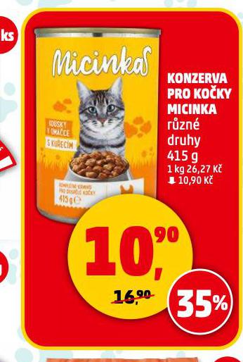 KONZERVA PRO KOKY MICINKA