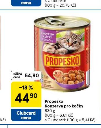 PROPESKO KONZERVA PRO KOKY