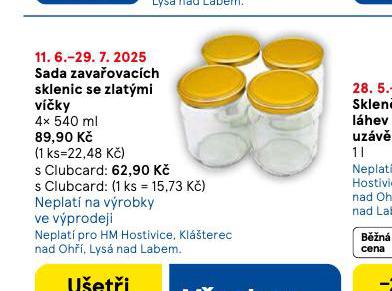 SADA ZAVAOVACCH SKLENIC SE ZLATMI VKY