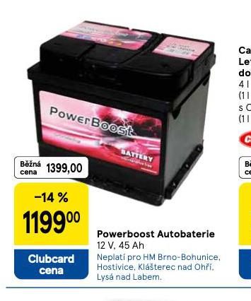 POWERBOOST AUTOBATERIE 45 Ah