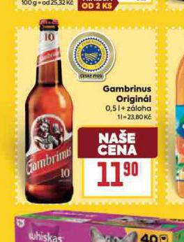 PIVO GAMBRINUS ORIGINL