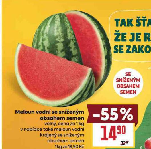 MELOUN VODN SE SN͎ENM OBSAHEM SEMEN