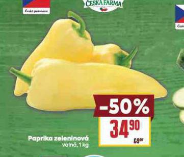 PAPRIKA ZELENINOV