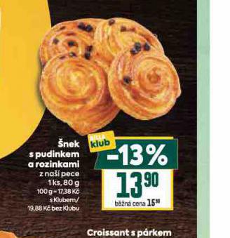 NEK S PUDINKEM A ROZINKAMI