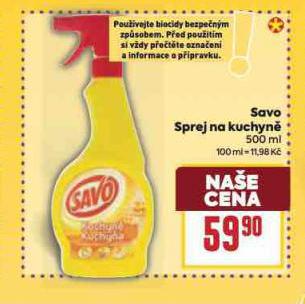 SAVO SPREJ NA KUCHYN