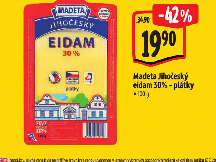 MADETA JIHOESK EIDAM 30% PLTKY