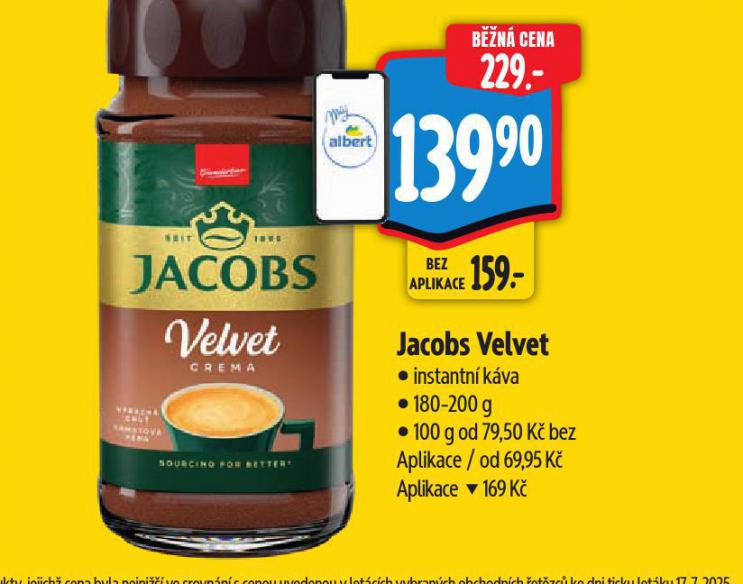 JACOBS VELVET INSTANTN KVA