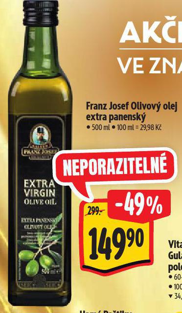 FRANZ JOSEF OLIVOV OLEJ EXTRA PANENSK