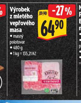 VROBEK Z MLETHO VEPOVHO MASA