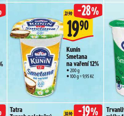 KUNN SMETANA NA VAEN 12%