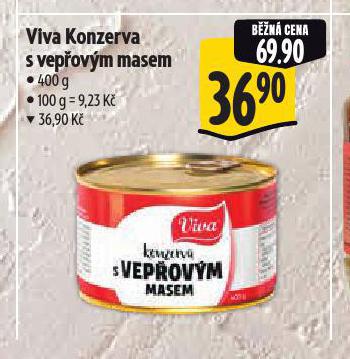 VIVA KONZERVA S VEPOVM MASEM