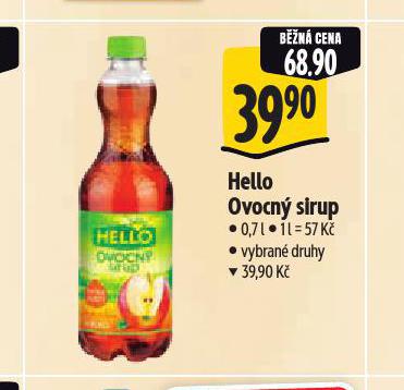 HELLO OVOCN SIRUP