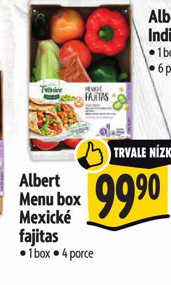 ALBERT MENU BOX MEXICK FAJITAS