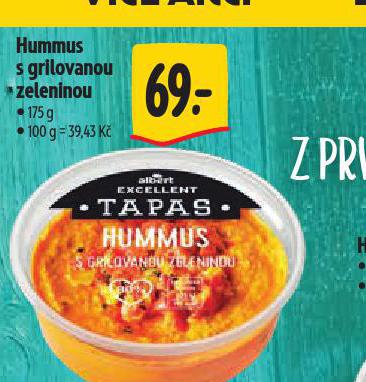 HUMMUS S GRILOVANOU ZELENINOU