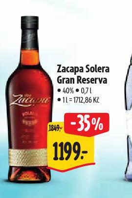 ZACAPA SOLERA GRAN RESERVA