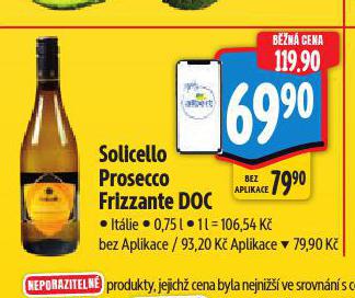 SOLICELLO PROSECCO FRIZZANTE DOC