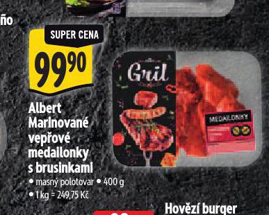MARINOVAN VEPOV MEDAILONKY S BRUSINKAMI