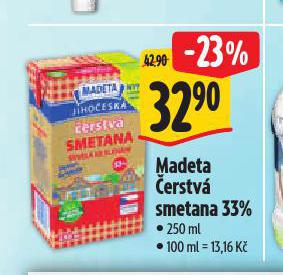 MADETA ERSTV SMETANA 33%