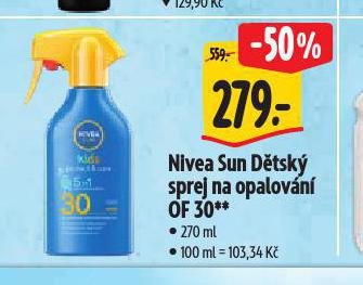 NIVEA SUN DTSK SPREJ NA OPALOVN