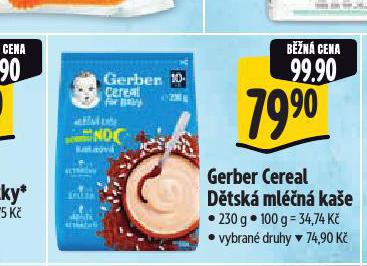 GERBER CEREAL MLN KAE