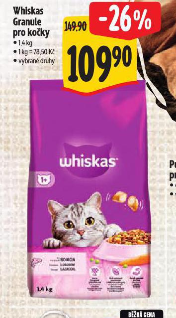 WHISKAS GRANULE PRO KOKY