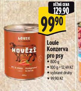 LOUIE KONZERVA PRO PSY