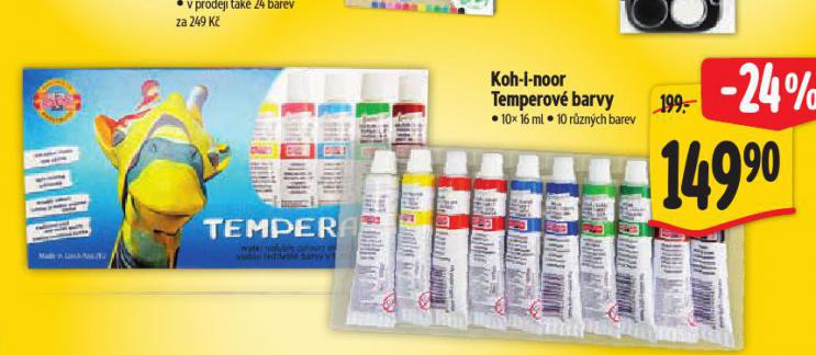 KOH-I-NOOR TEMPEROV BARVY