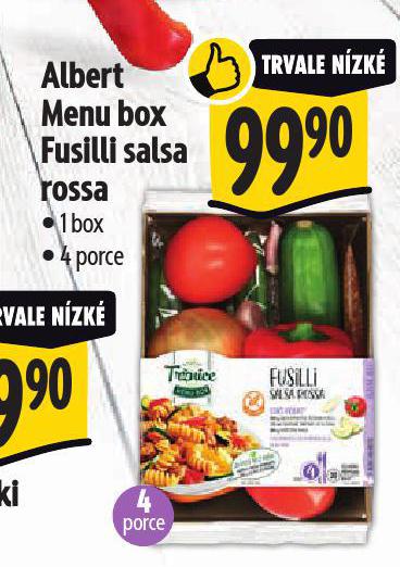 MENU BOX FUSILLI SALSA ROSSA