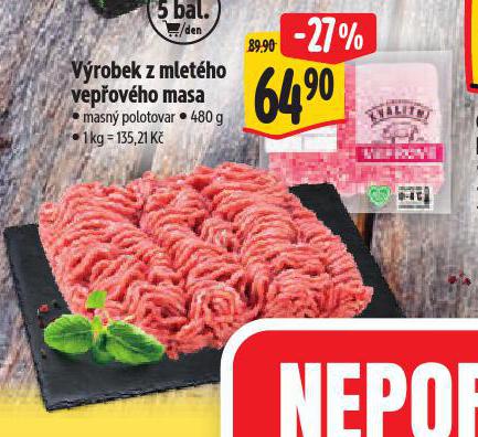 VROBEK Z MLETHO VEPOVHO MASA