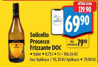 SOLICELLO PROSECCO FRIZZANTE DOC