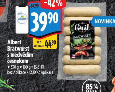 BRATWURST S MEDVDM ESNEKEM