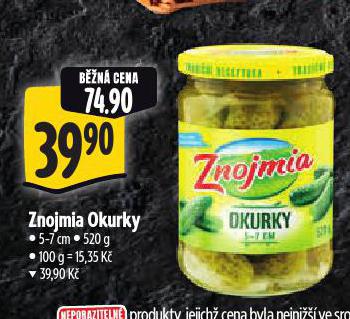 ZNOJMIA OKURKY