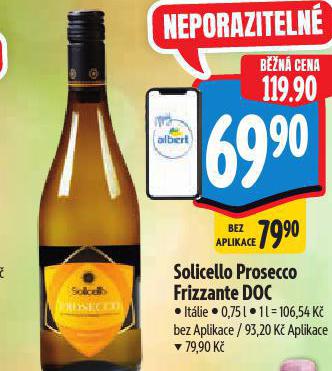 SOLICELLO PROSECCO FRIZZANTE DOC