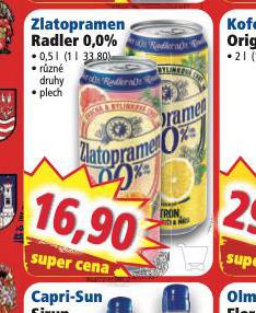 ZLATOPRAMEN RADLER 0,0%