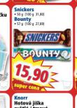 SNICKERS, BOUNTY