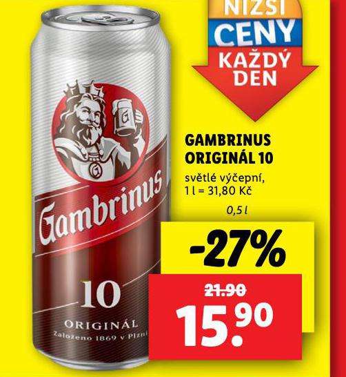 PIVO GAMBRINUS ORIGINL