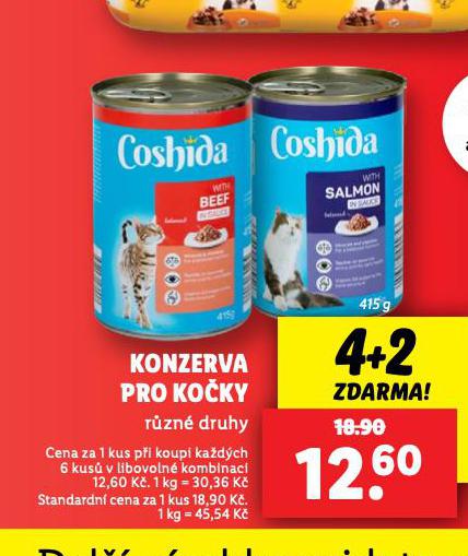 COSHIDA KONZERVA PRO KOKY