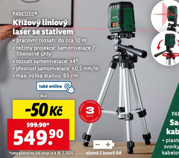 K͎OV LINIOV LASER SE STATIVEM