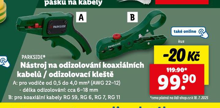 NSTROJ NA ODIZOLOVN KOAXILNCH KABEL