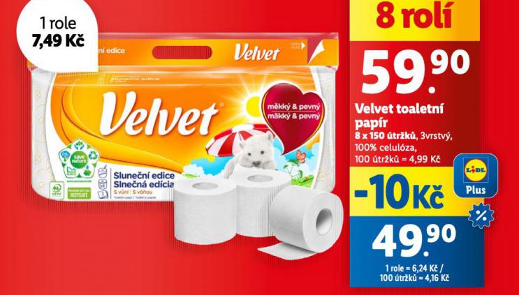 VELVET TOALETN PAPR