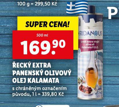 ECK EXTRA PANENSK OLIVOV OLEJ KALAMATA