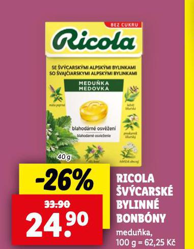 RICOLA VCARSK BYLINN BONBNY
