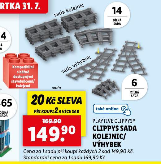 CLIPPYS SADA KOLEJNIC / VHYBEK